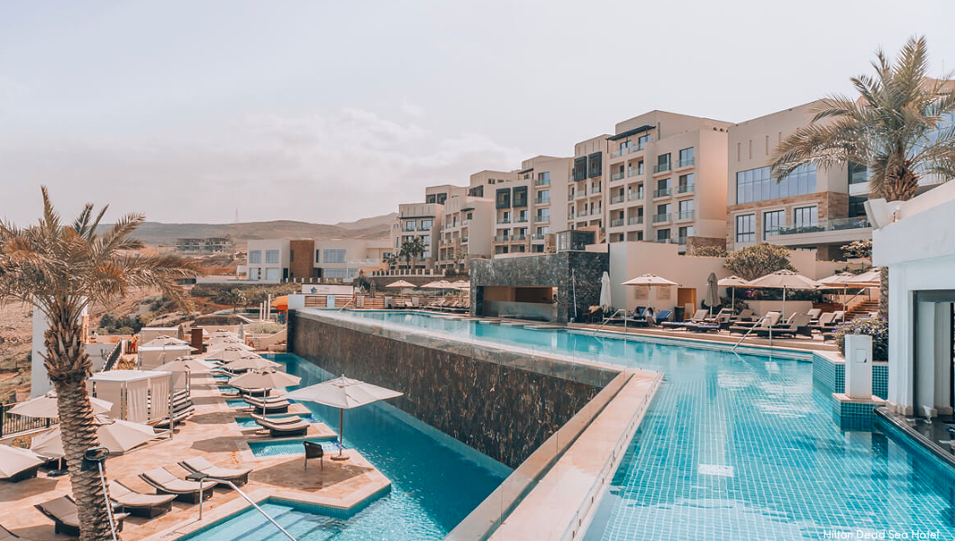 Pool Hilton Dead Sea hotel